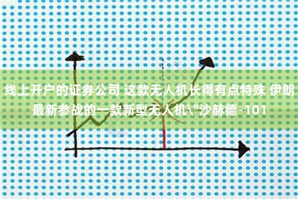 线上开户的证券公司 这款无人机长得有点特殊 伊朗最新参战的一款新型无人机＂沙赫德﹣101